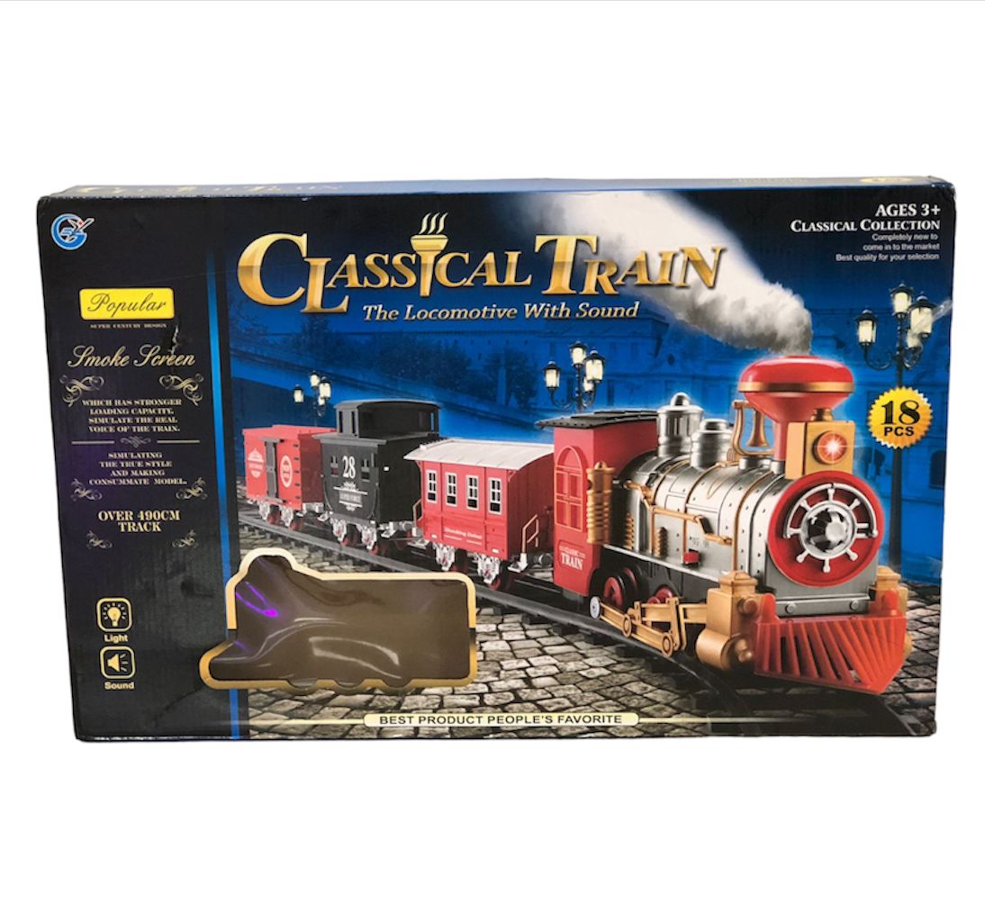 Pista De Tren Con Humo Class Cal Train 18 PCS 